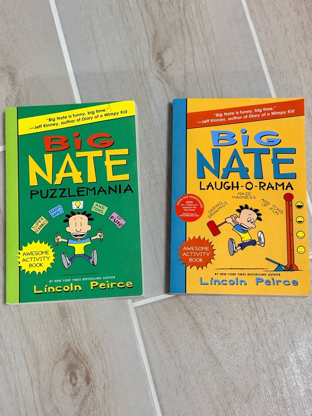 Big Nate Activity Books x 2